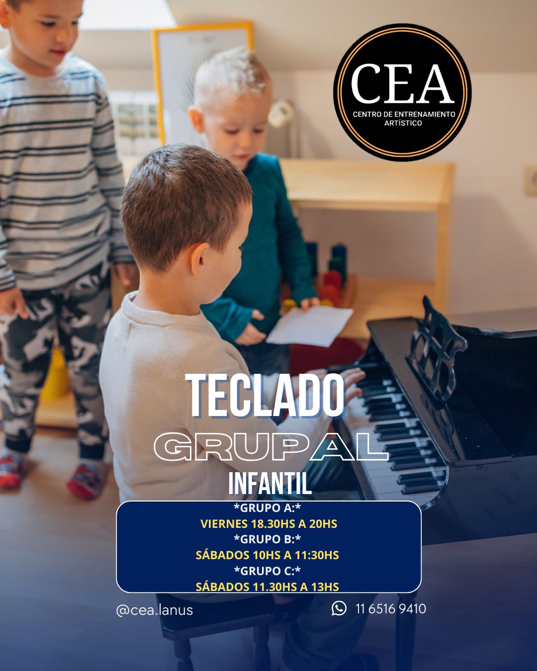 Teclado Grupal Infantil